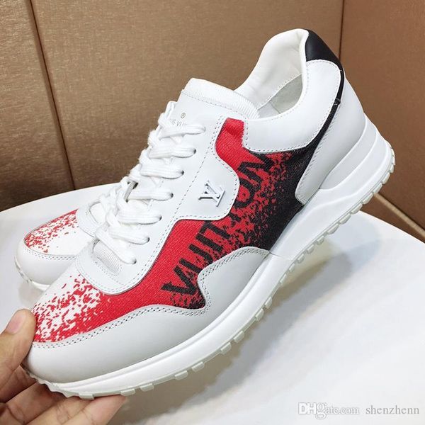 

casual mens shoes fashion sneakers lace-up comfort scarpe da uomo luxury men shoes fashion run away sneaker chaussures pour hommes fast ship, Black