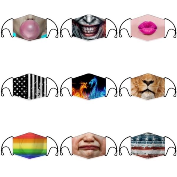 

trump 2020 mask 5styles windproof cotton mouth masks anti-dust american election united states flag protective mask gga3385-2#565