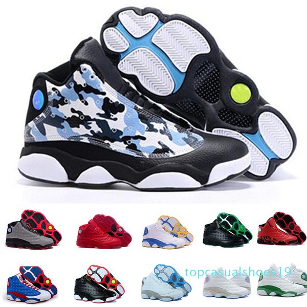 

2018 new 13 bred chicago flints mens women shoes 13s grey toe history of flight all star casual shoes t19, Black