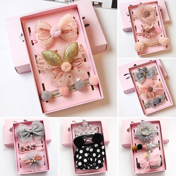 

korean cute hair band baby girl nurse door headband girl floral headdress princess 0-3 years headscarf old infant hair accessories, Slivery;white