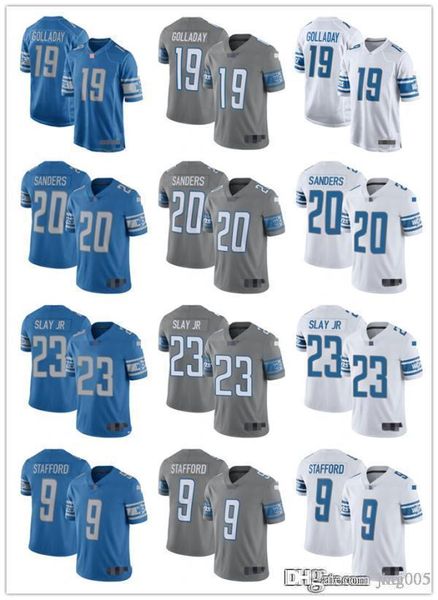 

mens womens youth detroit lions 9 matthew stafford 23 darius slay jr 20 barry sanders 19 kenny golladay custom football jerseys, Black;red