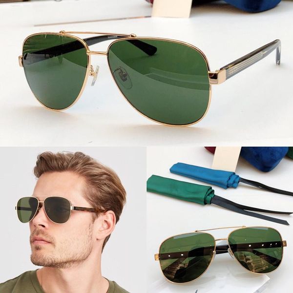

0528 designer sunglasses for men popular fashion summer style 0528s classic goggle uv protection lens come with case, White;black