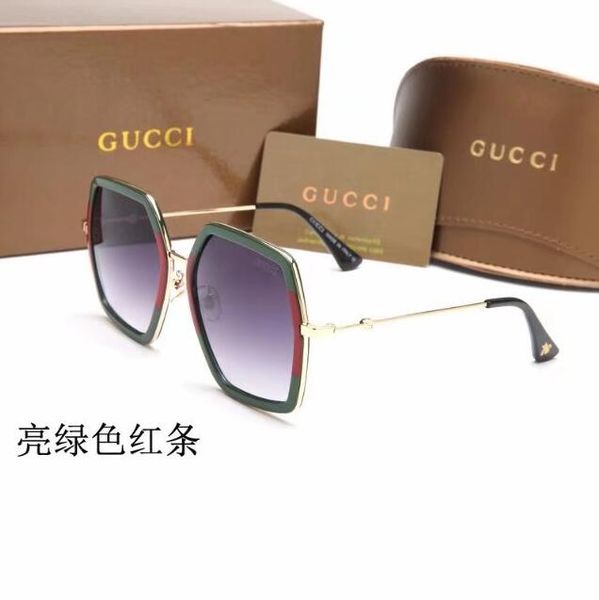 

luxury desinger square sunglasses with stamp uv400 full frame sunglasses for women men fashion accessories d119, Silver