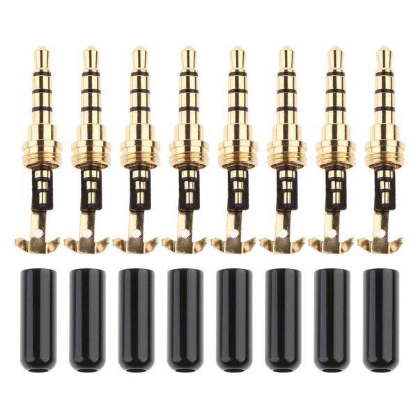 

8universal 3.5mm audio radio male plug mp4 headset cable wire connector head
