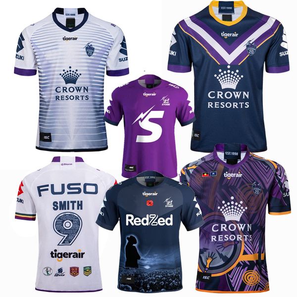 

new 2018 2019 2020 2021 melbourne storm souvenir edition rugby jerseys rugby league jersey 19 20 21 shirts, Black;gray