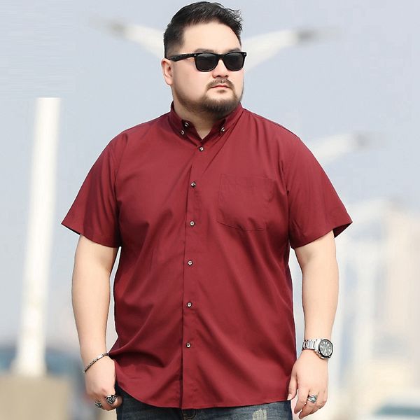 

men 8xl 9xl shirts 10xl 7xl plus size big larger 5xl 6xl short sleeve summer dress plaid shirts casual navy blue, White;black