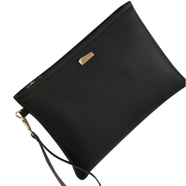 

womens fashion shoulder bag ladies clutch bag pure fashion black leather bag clutch large capacity handbag sac bandouliere femme py