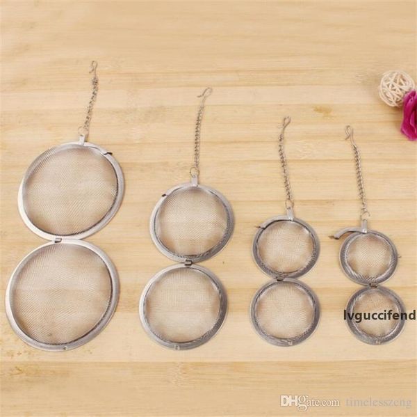 

tea infuser stainless steel tea strainer 4 sizes mesh tea balls filter interval diffuser multifunction seasoning ball---kd1017