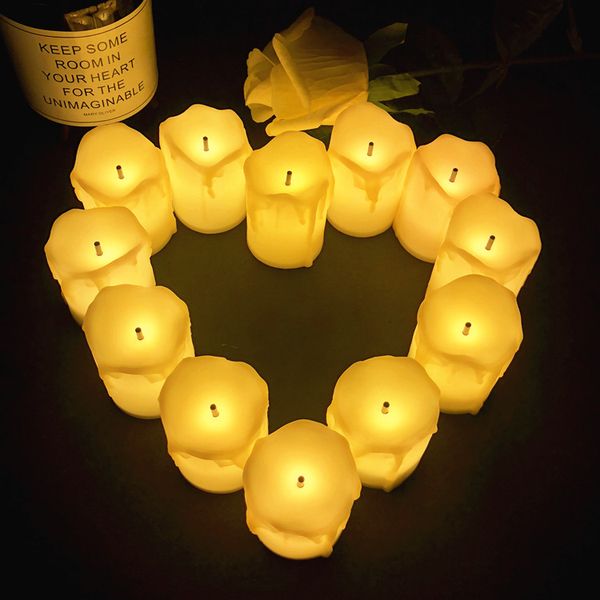 

factory led electric candles battery powered tealight candles warm white flameless for christmas holiday wedding decoration
