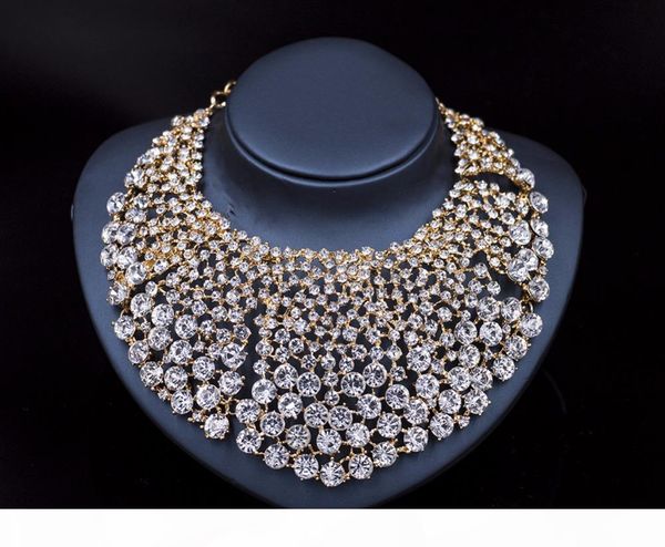 

new noble blue cubic zirconia water drop pendant necklace bracelet rings and earrings jewelry godden gold, Black