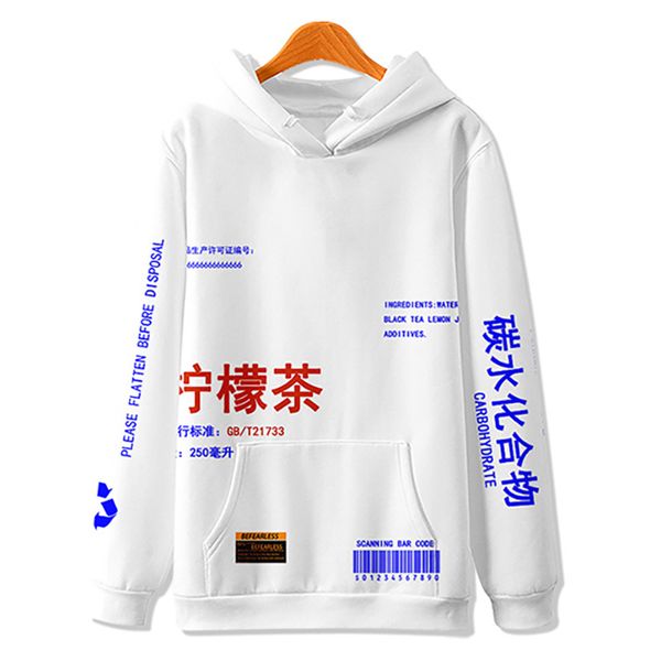 

2020 новый harajuku 3d kpop пуловеры балахон китайский шрифт мужчины женщины дети лед случайный балахон хип-хоп лимон harajuku моды, Black