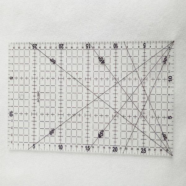 

sewing tools patchwork ruler cloth art firm foot aligned professional thick measuring diy quilting craft accessories home hand, Black