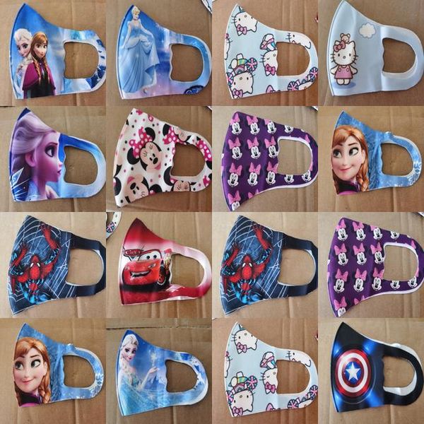 

boys lover cartoon character masks cloth face mask cartoon stretch mask for kids boys lover start your look off right exf, Black