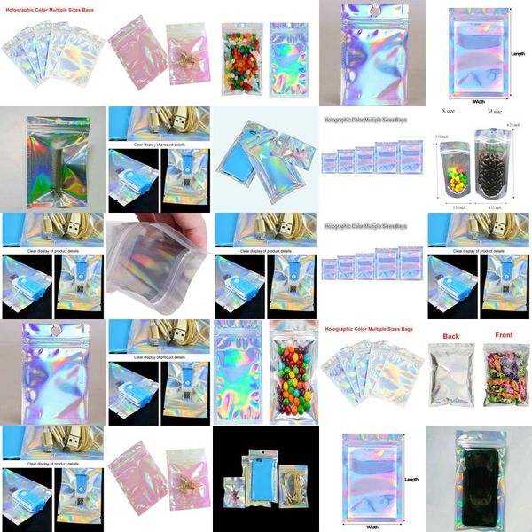 

28x39in resealable mylar bags holographic resealable bags translucent pouches designs data line packaging bag tdc6l dh_niceshop goobb