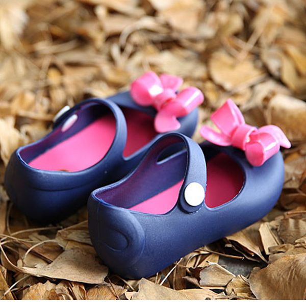 

spring jelly shoes children sandals girls sandals princess soft bottom bow shoes summer style kids for baby girls csh301, Black