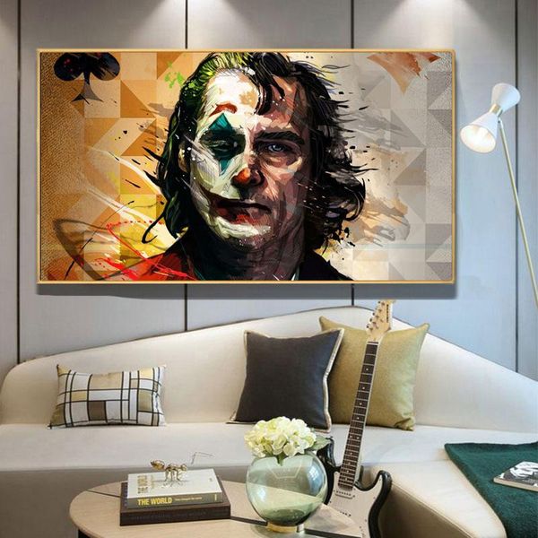

Movie Portrait Joker Posters and Print on The Wall Art Canvas Painting Joker Joaquin Phoenix Picture for Living Room Decor