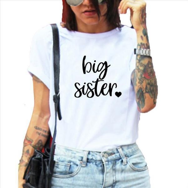 

big sister shirt women o neck short sleeve cotton loose tee shirt femme black white large size t shirts for women flutter