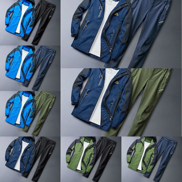 

spring and autumn thin suit men's outdoor jacket jacket couple sports single-layer waterproof mountaineering suit for women, Blue;black
