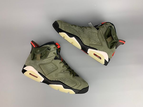 

nkjo6a 2019 good quality mens basketball shoes 6s travis x 6 medium olive medium olive 6s designer sneakers cn1084-200 size40-46