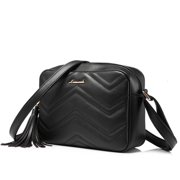 

lovevook shoulder messenger bags for women crossbody bag pu female small handbag and purse with tassel fashion zippers designer