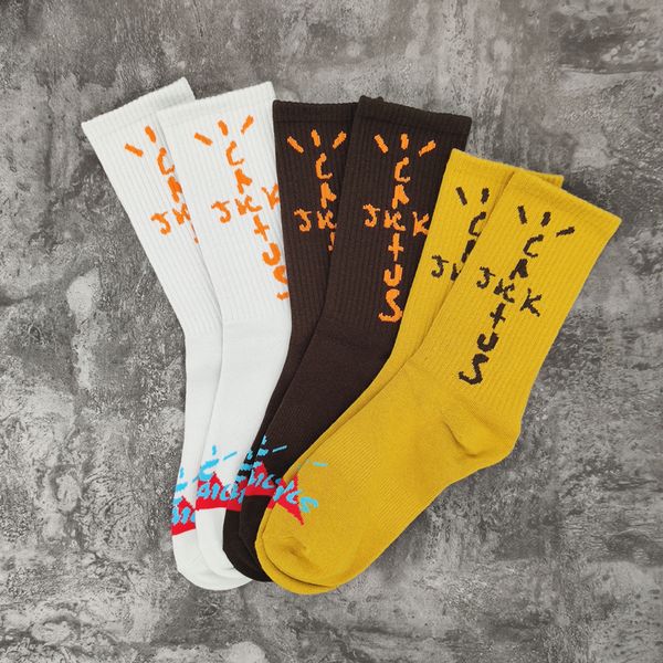 

white yellow brown 20ss socks women men 100% cotton basketball socks, Black