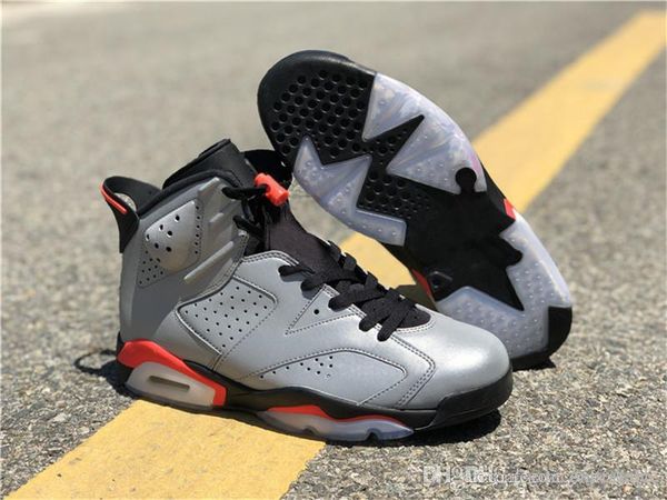 

2019 est authentic 6 jsp 3m reflective infrared reflective silver black 6s men basketball shoes sports sneakers ci4072-001 with box
