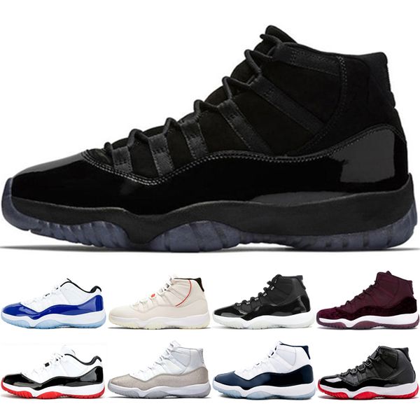 

11s basketball shoes 11 man woman sports shoes prom night hight velvet heiress platinum tint closing ceremony cool grey sneakers