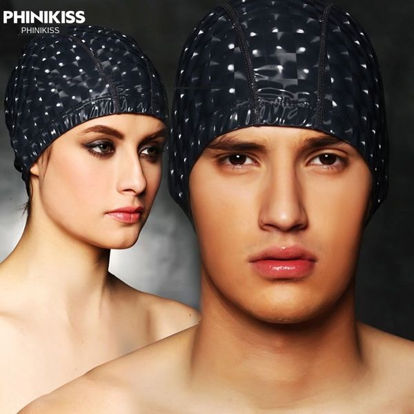 

kcmir bonis men's and women's long hair waterproof fashion ear protection silicone large silicone swimming cap new fashion swimmin