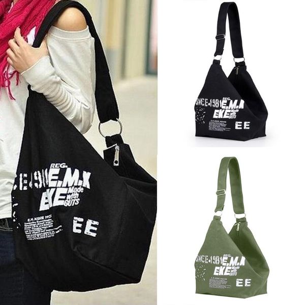 

casual women bag large capacity canvas letter large capacity travel bag for twenties girls totes handbags shoulder bags bolso