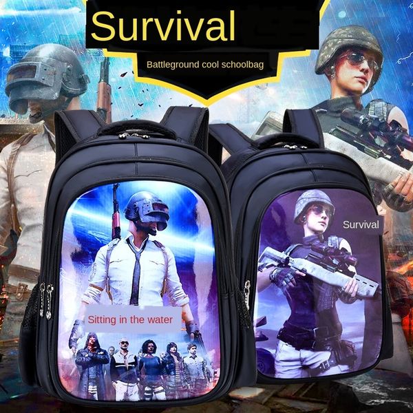 

jedi survival pupil male backpack grade 1-6 er tong bao er tong bao backpack children's grade 3 children's bag boy chicken bag
