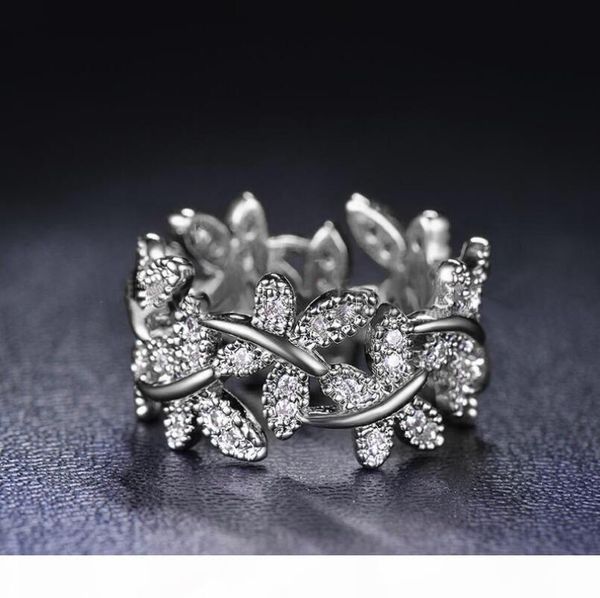 

y victoria wieck sparkling jewelry luxury 100 %soild pure 925 sterling silver cute butterfly white sapphire women wedding flower band r, Slivery;golden