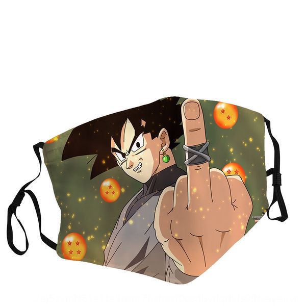 

dragon ball 3d digital printing pm2.5 adjustable ear digital mask hanger replaceable filter dust and haze mask