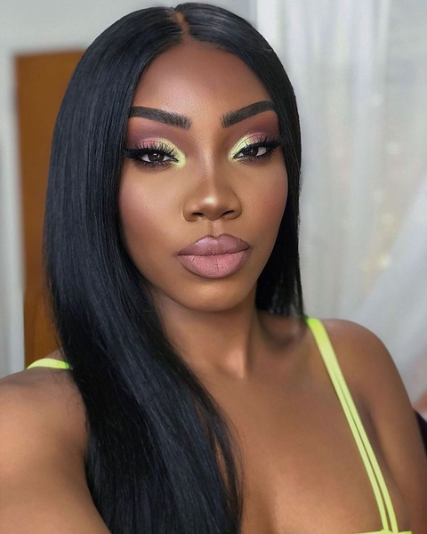 

150% lace wigs 13x4 lace front human hair wigs 10-30inch brazilian remy straight lace front wig for women pre plucked hairline, Black