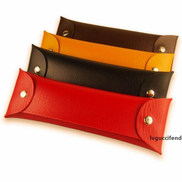 

multi function pen bag rectangle pu leather pencil bags foldable double buckle pencils case 1 5hb b