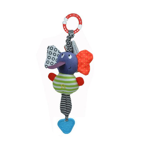 

kids music elephant lathe hang baby soft dolls educational toys teether xmas