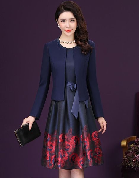 

2020 will code dress self -cultivation suit loose coat twinset suit sleeveless dress, Gray