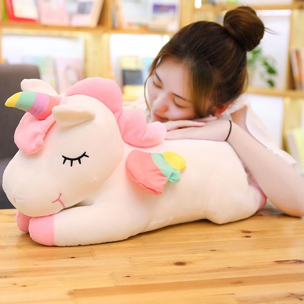 

new angel unicorn doll girls heart doll net red doll plush toy lie pillow