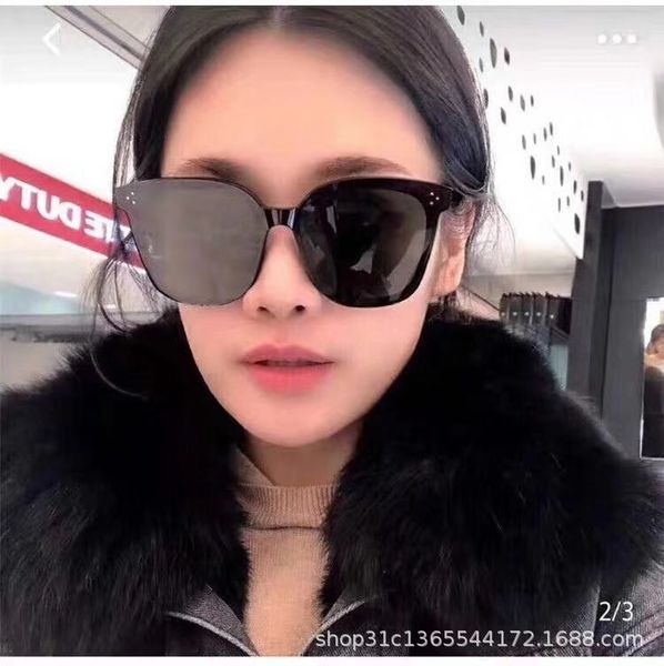 

2019 new gm li yifeng and other stars sun with the same box polarized sunglasses black fashion sun glasses, White;black