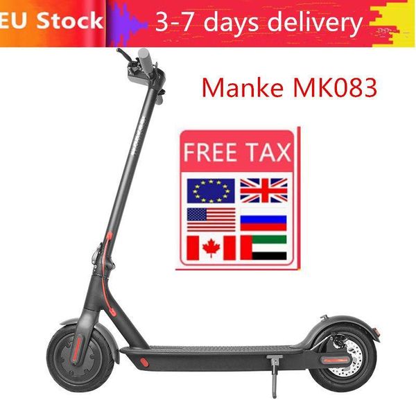 

eu stock 3-6 days delivery, kick folding electric scooters waterproof ip54 cashew nuts electric scooter moped scooter, Silver;blue