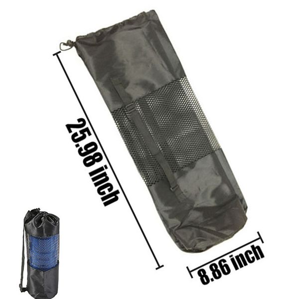 

yoga mats black backpack mat bag waterproof nylon pilates carrier mesh adjustable strap sport tool convenience