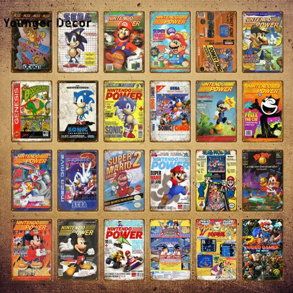 

япония видеоигры плакат стены наклейки sega gaming gamer wall art картина plaque room decor