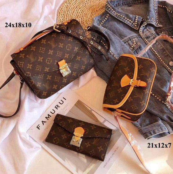 

luxury leather classic shoulder bags women leather tote bags women handbags crossbody bags -l1413, Black