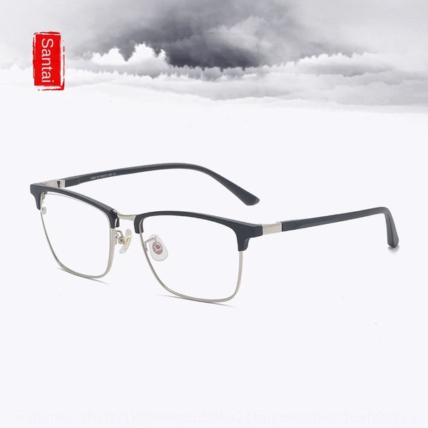 

myopia glasses men's fashionable myopia glasses frame women's fashionable matching degree eyebrow frame 0292, Silver