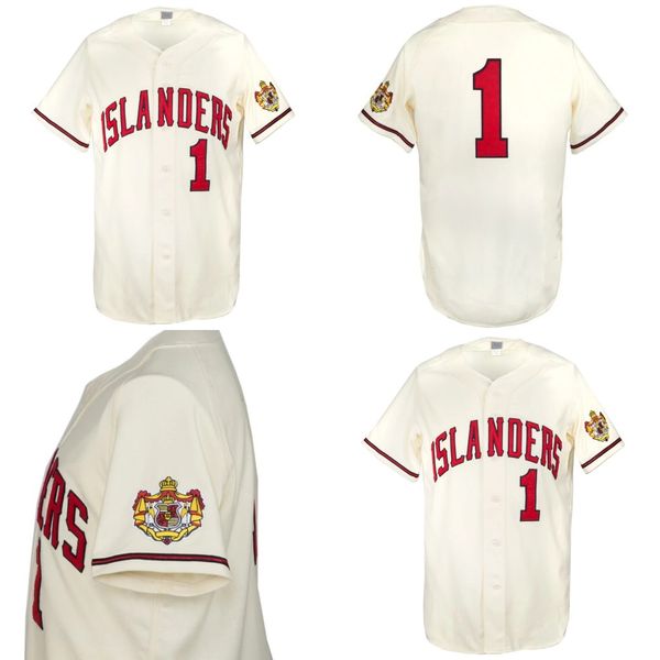 Hawaii Islanders 1970 Home New Sewn qualquer nome S para 3xl 100% Ed Jersey de beisebol de alta qualidade