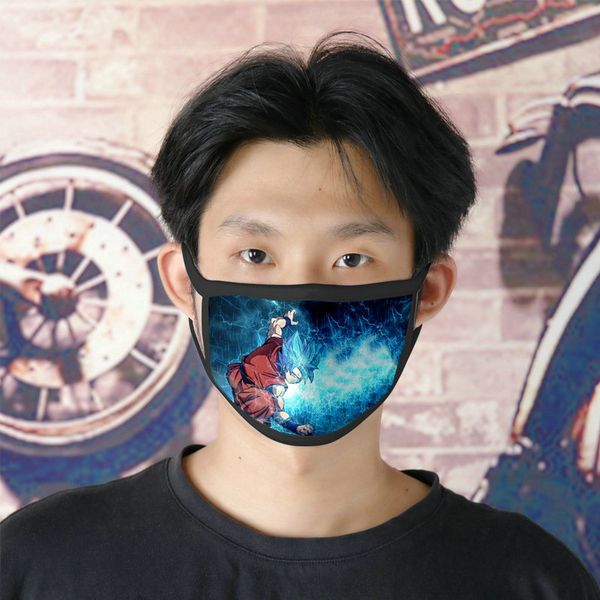 

2016 dhl shipping dragon ball z 0620 cute face mask cartoon facemasks for mens ice silk double mask masque tissu tapabocas cubreboca ww