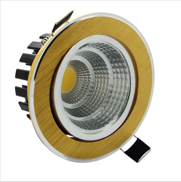 

gold led downlight 6w/9w/12w/15w recessed led spot light ceiling lamp ultra gorgeous dimmable led cob downlight