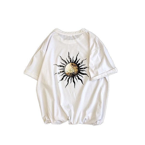 

ebaihui original fashion short sleeve ultra short sleeve t-shirt men and women summer loose-fitting shirt trend casual shirt ft004, White;black