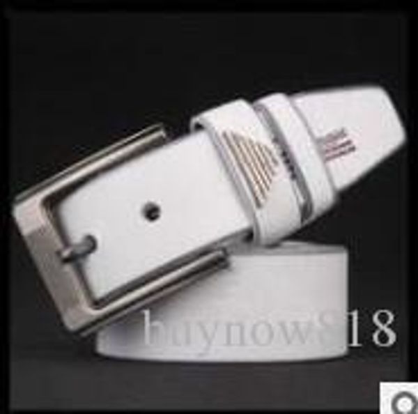 

2019 new fashion mens belt high qualtiy genuine leather belt for men women pin buckle cintos masculinos 105-130cm new mens belts, Black;brown