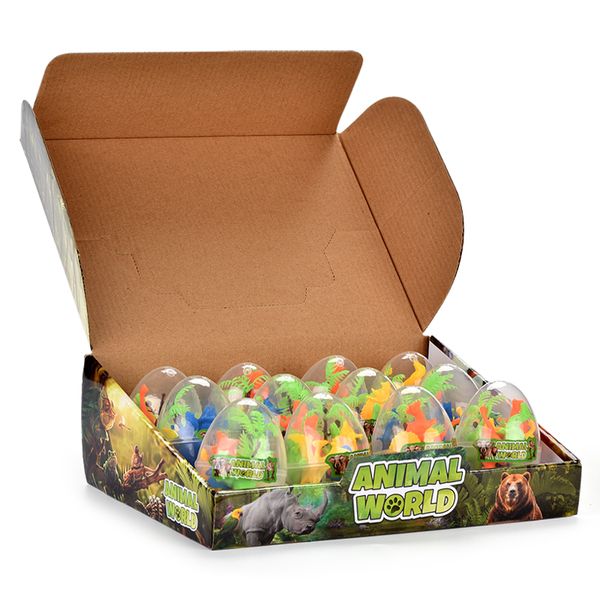 

novelty mini dinosaur egg set simulation dinosaur forest animal park model toy for early kids boys intelligence gift 05
