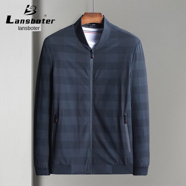 

lesibert куртки весной и осень среднего возраста стрейч случайного мужских курток мужской, Black;brown